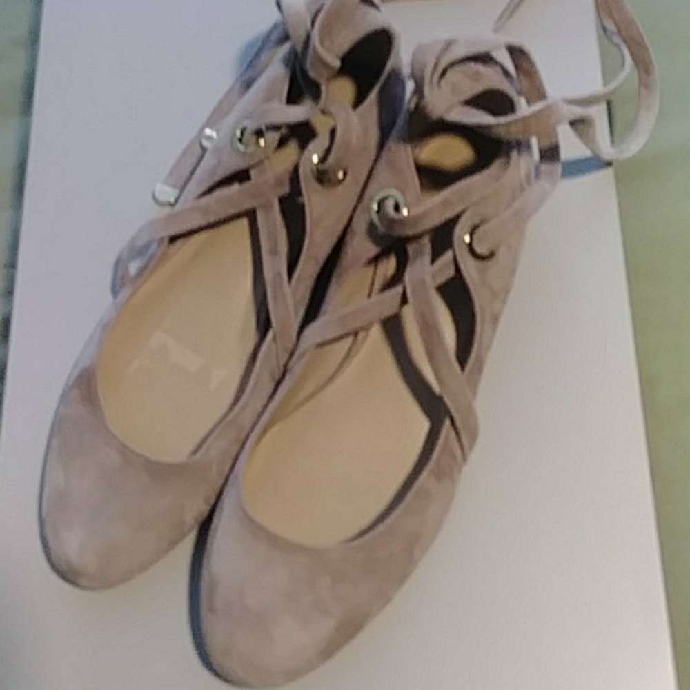 DVF suede lace-up flats 39/9